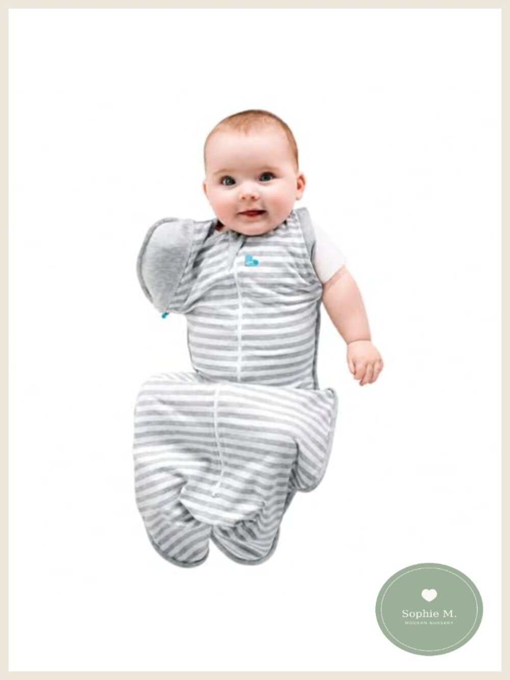Baby Swaddle Transition Bag 1.0 TOG Cotton Zip-Off Wings